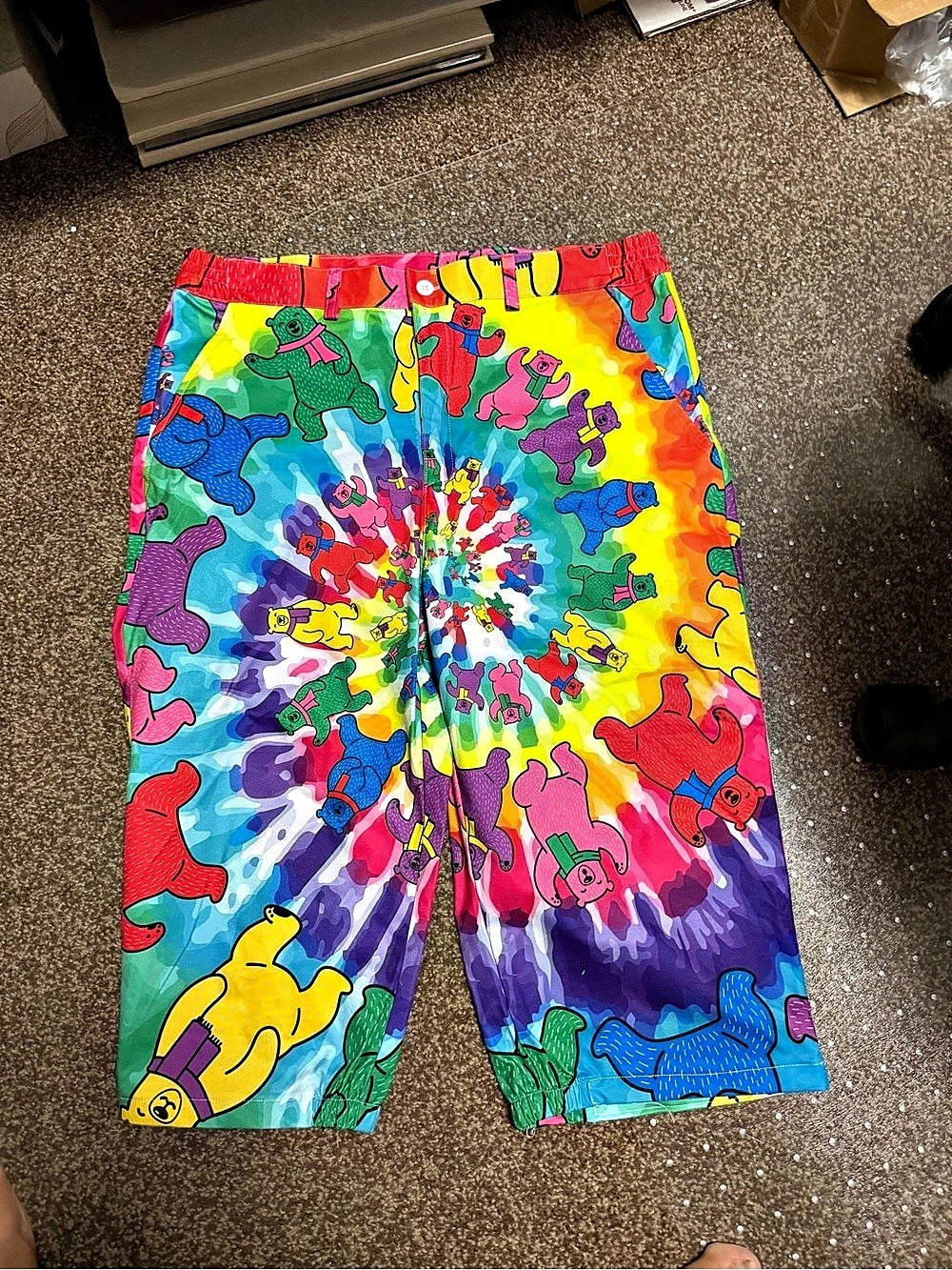 Golf Gentry Colorful Abstract Bermuda Shorts Size Small